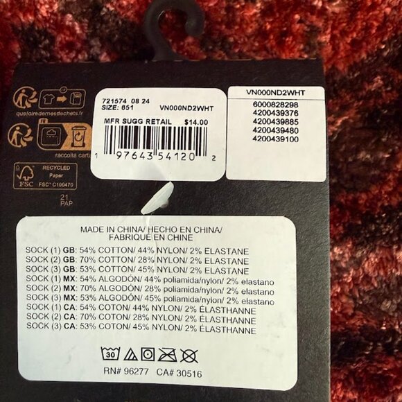 Vans No Show Women's Socks - Picture 4 of 9